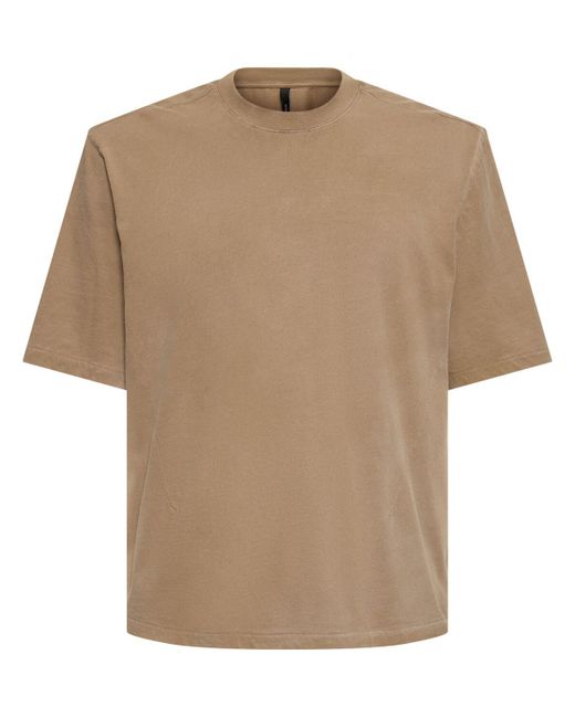Entire studios Natural Dart Cotton Boxy T-Shirt for men