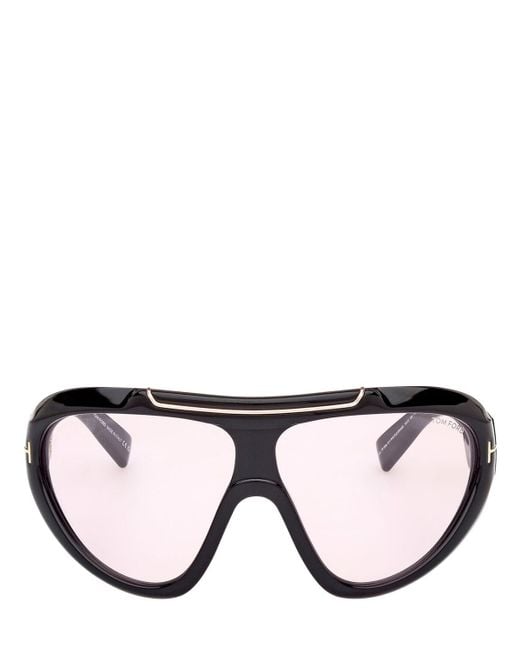 Tom Ford Black Linden Mask Sunglasses