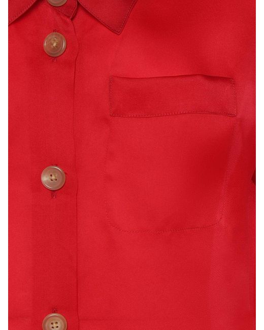 Donna Camicia Keefe di Khaite in Red