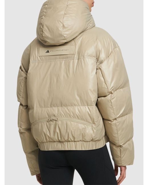 Adidas By Stella McCartney ショートリサイクルテックパファージャケット Natural