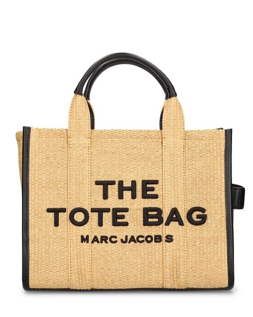 Borsa shopping the medium tote in rafia di Marc Jacobs in Natural