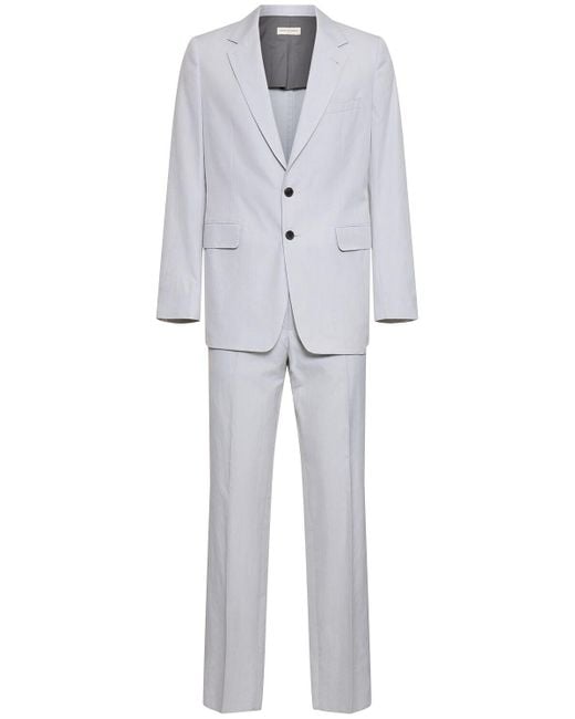 メンズ Dries Van Noten Kraan コットンスーツ Gray
