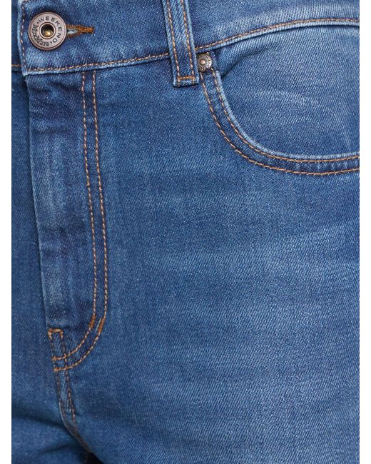 Weekend by Maxmara Blue Ortisei Cotton Denim Straight Jeans