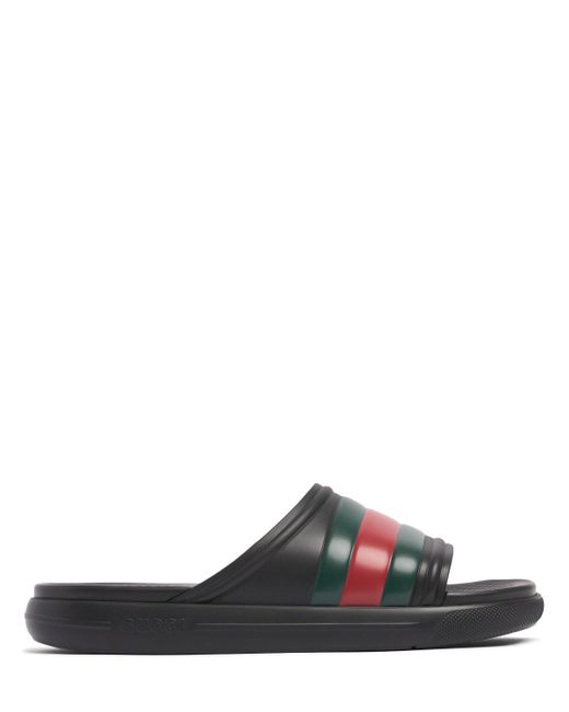 Gucci Multicolor Ace Rubber Slides for men