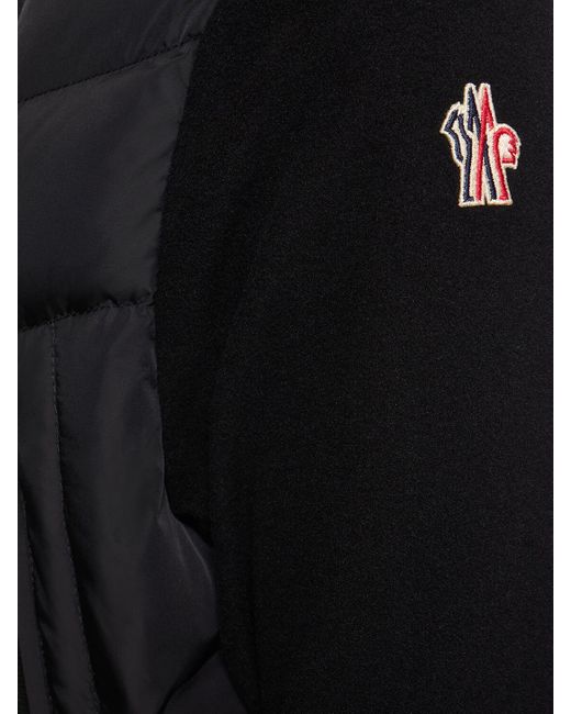 Cardigan zippé en nylon 3 MONCLER GRENOBLE pour homme en coloris Black