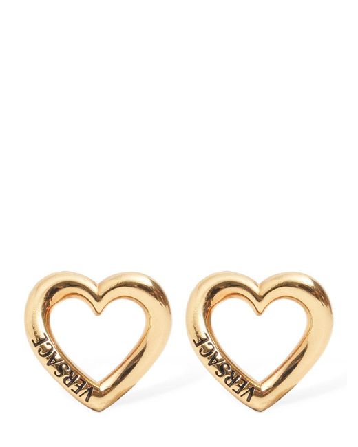 Versace on sale heart earrings