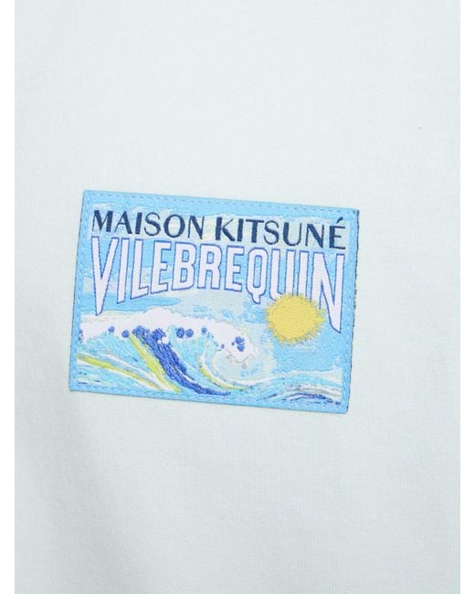 Camiseta de algodón orgánico Vilebrequin de hombre de color Blue