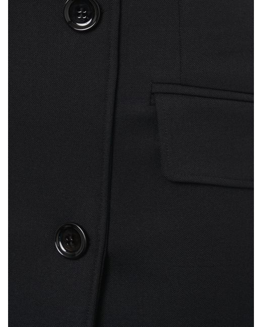 Dolce & Gabbana Black Minirock Aus Stretch-wollkrepp