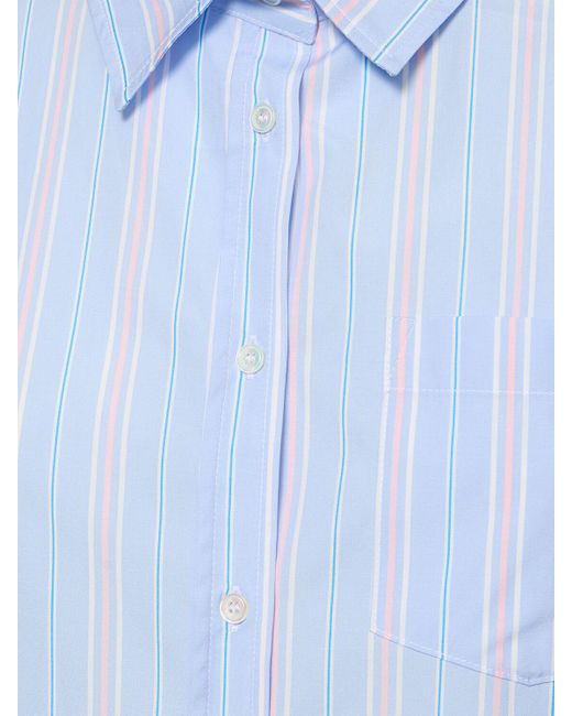 Camisa de popelina de algodón Weekend by Maxmara de color Blue