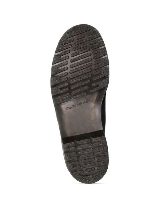 Scarpe 1461 in pelle con placca in metallo di Dr. Martens in Black da Uomo