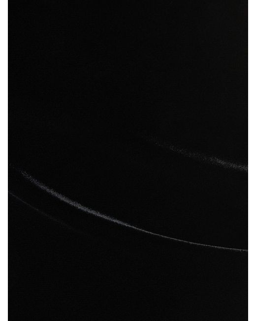 Corsé de terciopelo de viscosa Wardrobe NYC de color Black