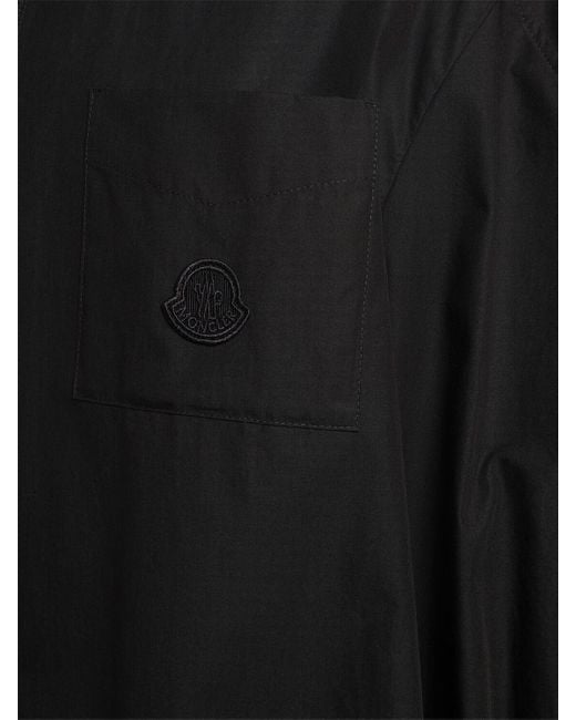Camisa de algodón Moncler de color Black