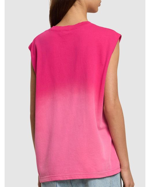 Marc Jacobs Pink Grunge Spray Muscle T-shirt