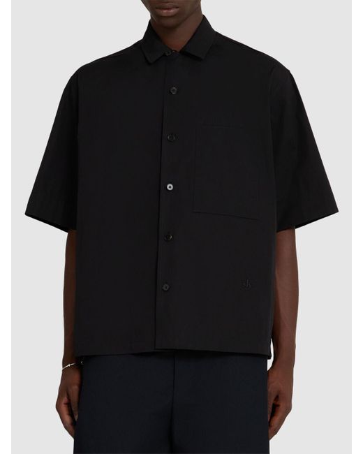 Hombre Camiseta De Algodón Jil Sander de hombre de color Black