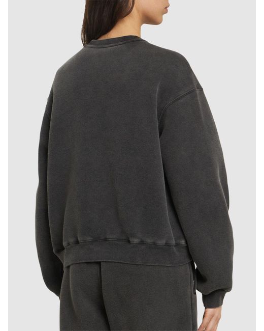 Alexander Wang グラフィック ジャージー スウェットシャツ Gray