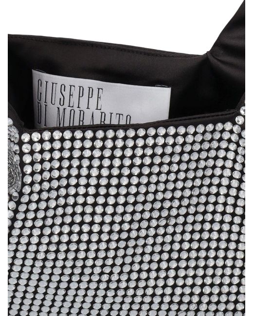 GIUSEPPE DI MORABITO Black Crystal Top Handle Bag