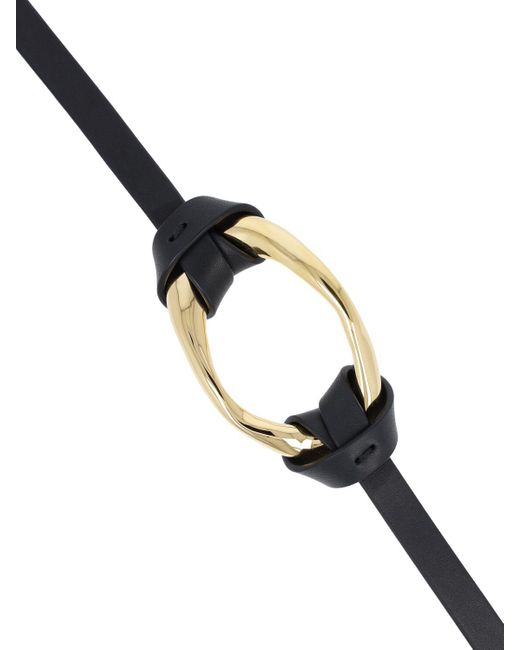 Jil Sander Black Bw5 2 Leather Choker