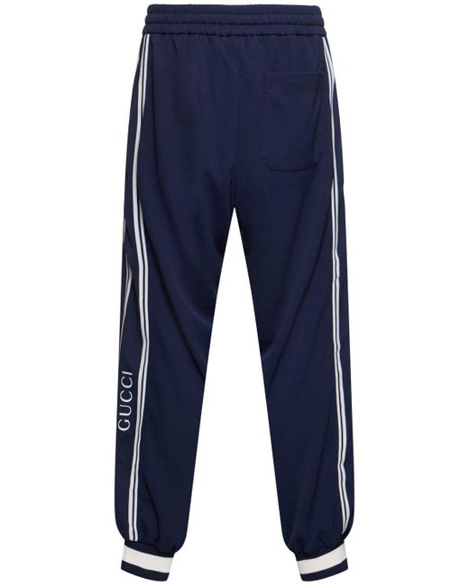 Gucci Blue Logo Tech jogging Sweatpants for men