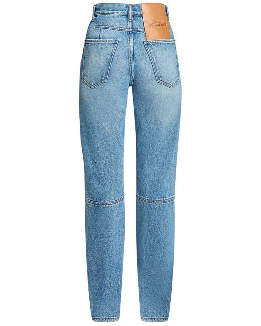 Jacquemus Blue Hoch Geschnittene Jeans "le De-nîmes Droit"