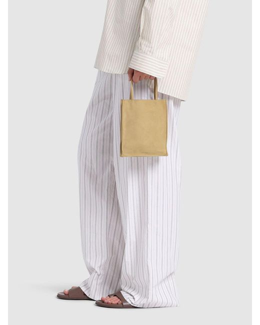 【THE ROW】Small To Goスエードトップハンドルバッグ送料関税込 Small to goスエード トップハンドルバッグ - The Row