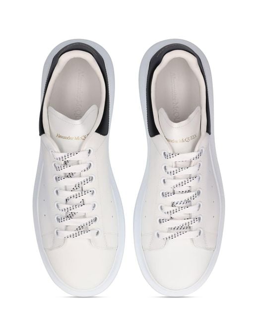 Alexander McQueen White 45mm Oversized Leather Sneakers for men