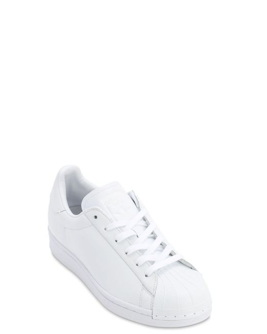 adidas Originals Leather Superstar Pure Lt in White - Save 54% | Lyst