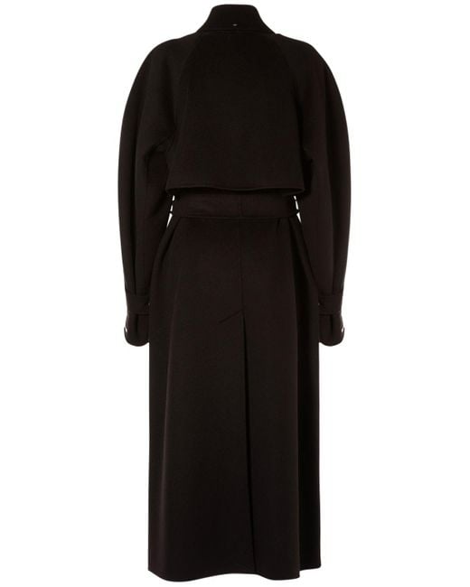 Cappotto azzorre in lana e cashmere di Sportmax in Black