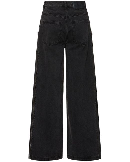 Adidas Originals デニムワイドパンツ Black