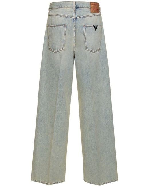 Valentino Jeans Aus Denim Mit V-detail in Blue für Herren
