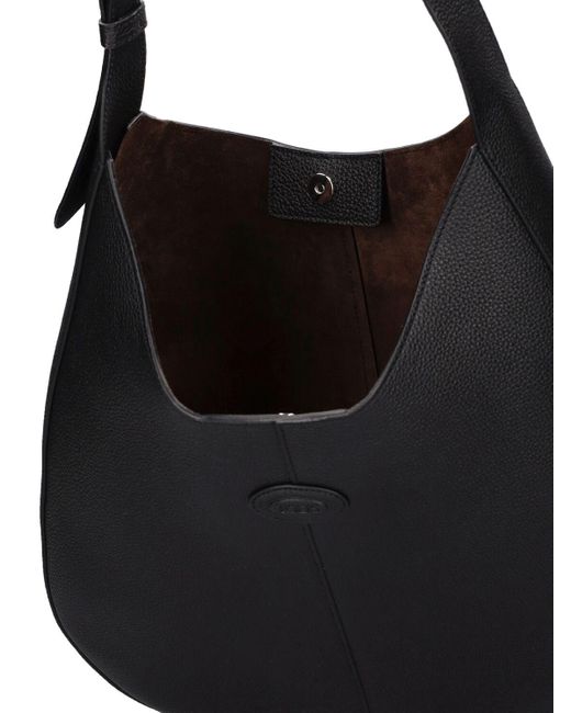 Tod's Black Small Sacca Oboe Leather Bag