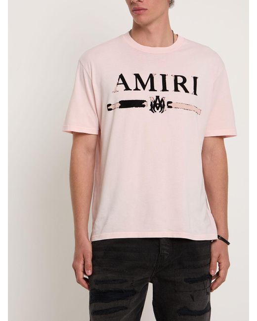 logo-print cotton T-shirt, AMIRI