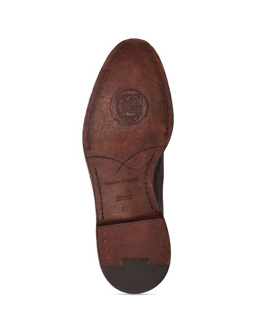 Chaussures derby à lacets en cuir canyon Officine Creative pour homme en coloris Brown