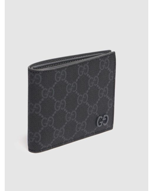 メンズ Gucci Bicolor Gg Billfold Wallet Gray