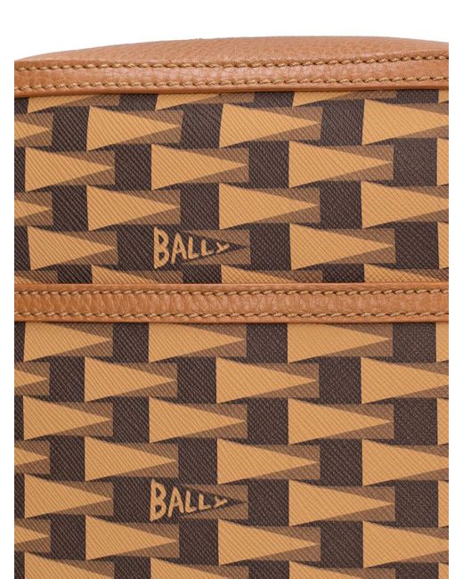Bally Brown Pennant New Monogram Crossbody Bag for men
