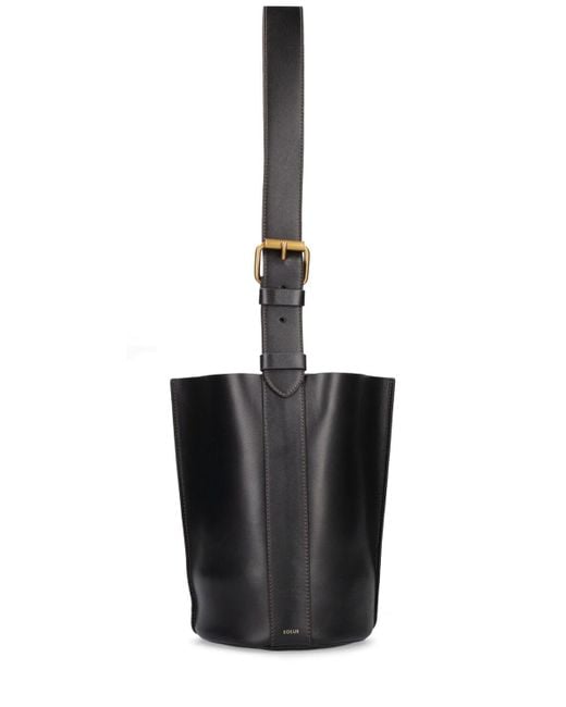 Soeur Black Mini Saul Leather Shoulder Bag