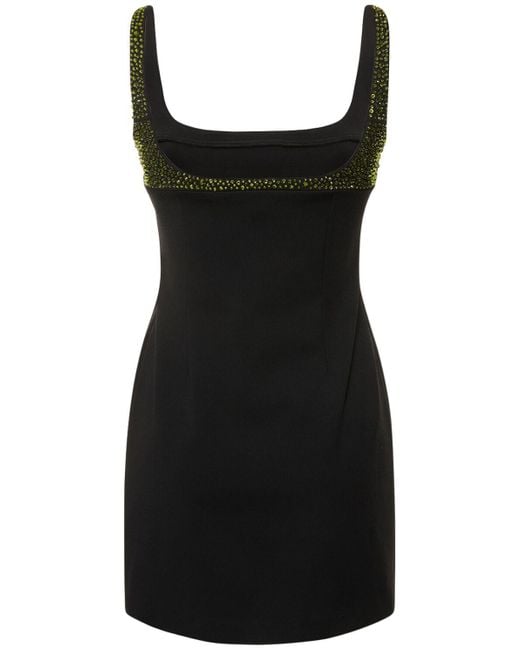 Vestido corto de crepé decorado 16Arlington de color Black