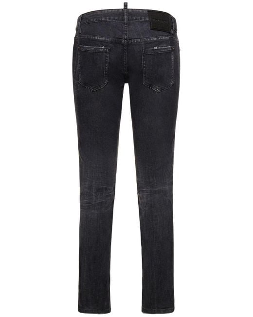 DSquared² Blue Jennifer Low-Rise Denim Skinny Jeans