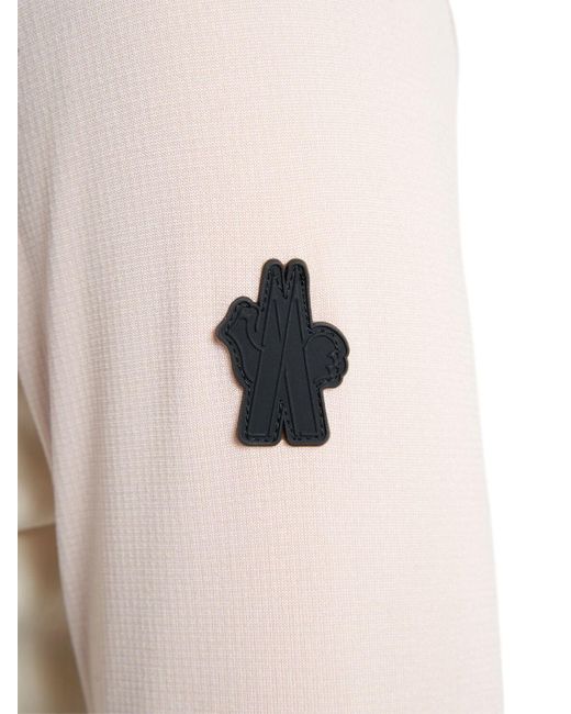 Moncler Pink Tech Turtleneck Sweatshirt