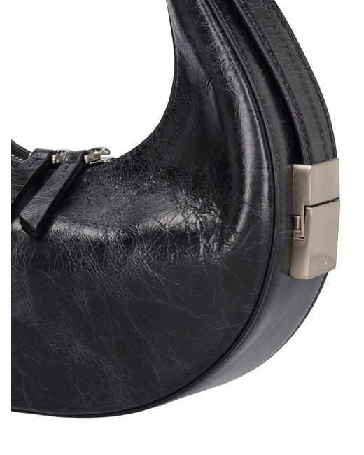 OSOI Black Mini Toni Leather Top Handle Bag