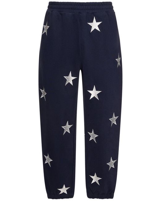 Unknown Blue All Over Star joggers for men