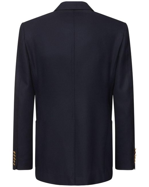 メンズ Tom Ford Grand Shelton ウールブレンドホップサックジャケット Blue