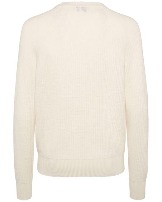 Tom Ford Natural Textured Wool & Silk Crewneck Sweater for men