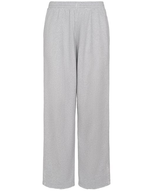 Balenciaga Gray baggy Cotton Sweatpants for men