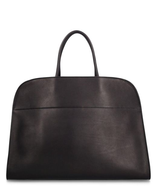 The Row Black Margaux 17 Leather Bag for men