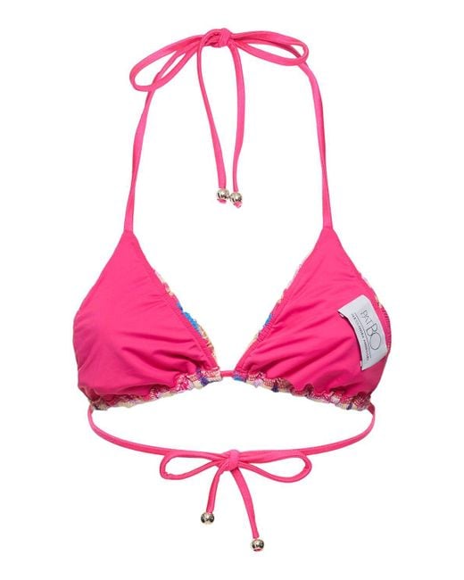 Top triangular de bikini PATBO de color Pink