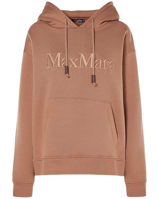 Sweat-shirt a capuche Agre Max Mara en coloris Brown