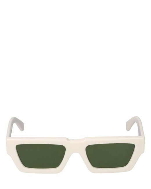 Off-White c/o Virgil Abloh Green Manchester Acetate Sunglasses