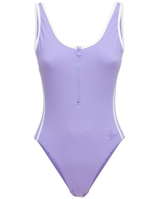 Adidas Originals Purple Pb One Piece Swimsuit