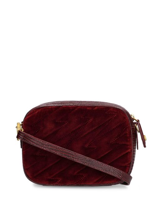 Vivienne Westwood Anna Velvet Camera Bag in Purple Lyst
