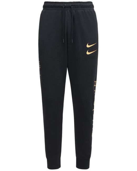 Nike Black Nsw Swoosh Tech Track Pants for men